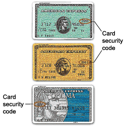 Security code location for Visa, MasterCard and Discover Card